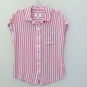 Cosmic Blue Love Ava Button Down Shirt